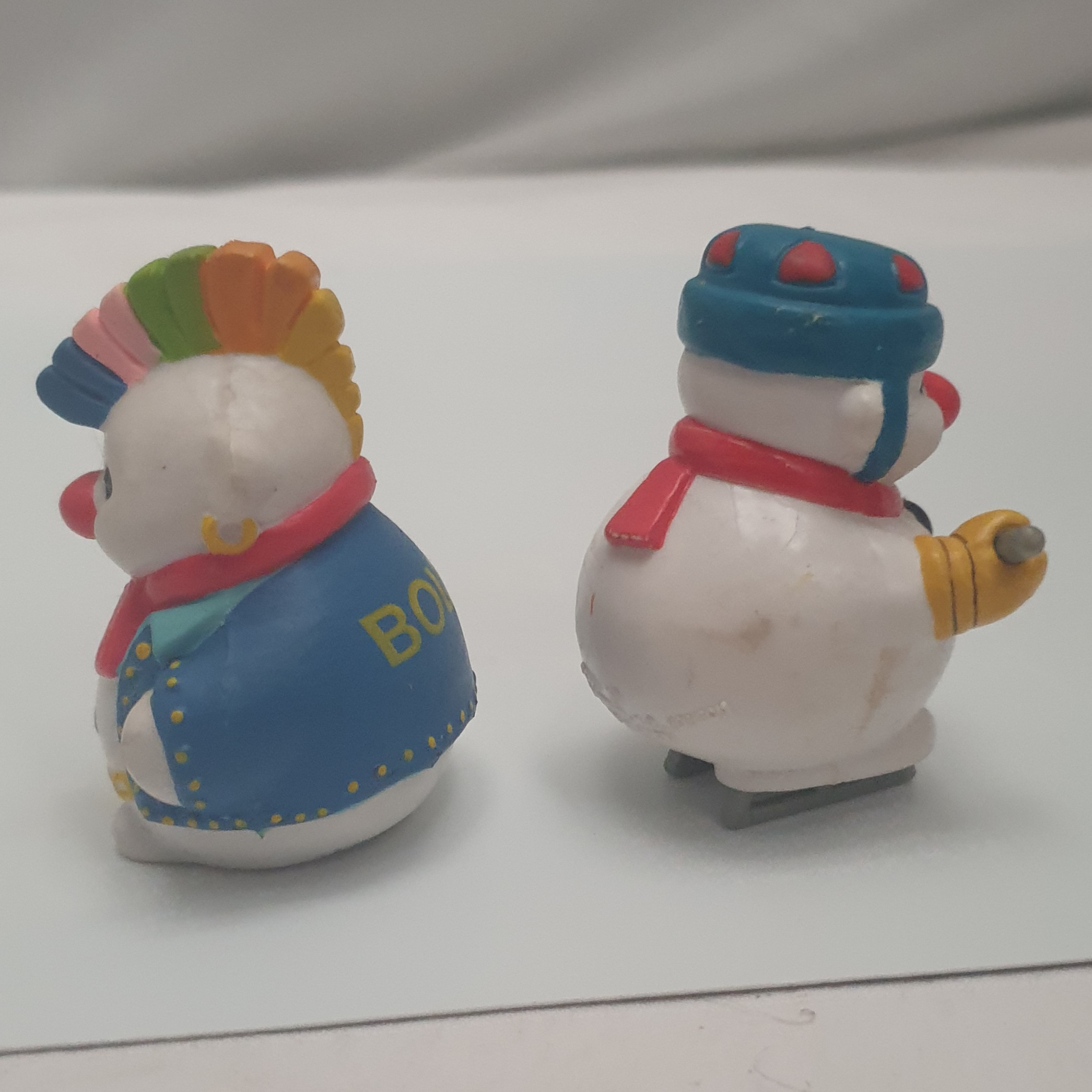 Duo de figurines bouli le bonhomme de neige vintage 80s - Bon état - Photo 2